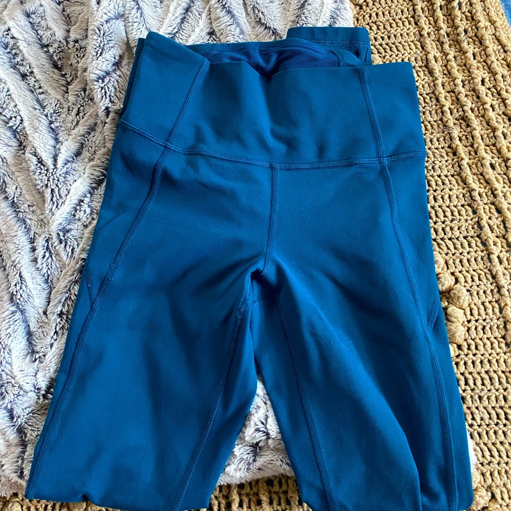 teal under armour leggings
